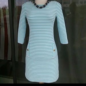 Lilly Pulitzer 3/4 Sleeves Striped Dress